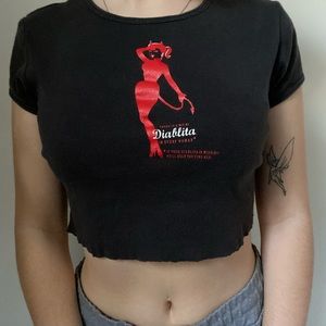 diablita cropped tee